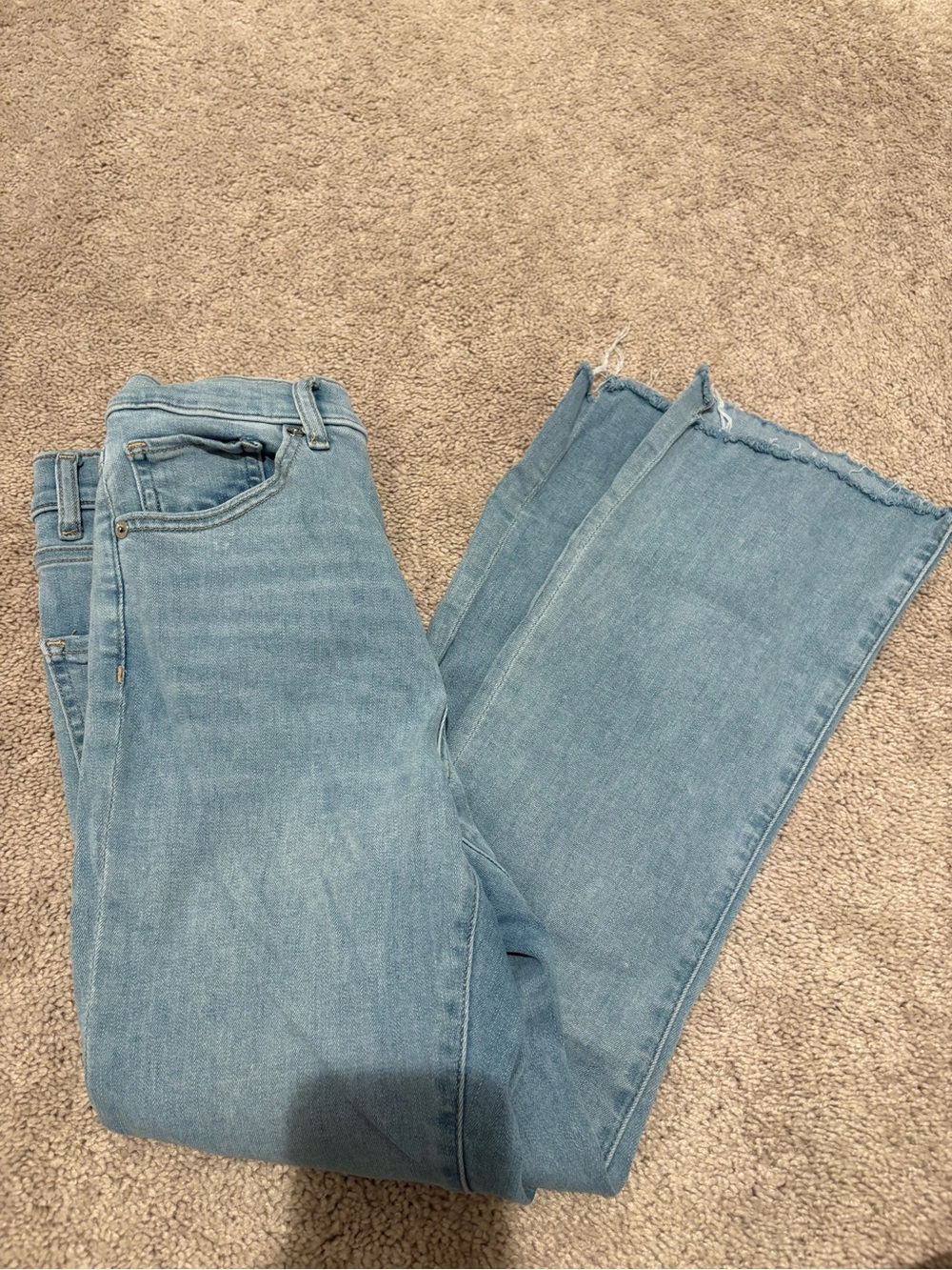 Express Light Wash Straight Leg Jeans - Picture 2 of 4